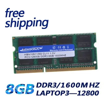 KEMBONA nemokamas pristatymas Momery Modulis Notebook Laptop DDR3 8GB DDR3 8G 1 600mhz PC3-12800 SO-DIMM RAM MacBook Mac Mini