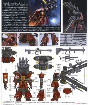 Gundam, BANDAI Modelis HG 1/144 HGUC MS-06R ZAKU II Aukštas Mobiliojo ryšio Tipas 