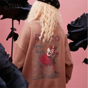 ELFSACK x NEIMY Harajuku Grafinis Negabaritinių Atsitiktinis Megztinis Palaidinukė Moterų 2020 M. Rudenį Vintag korėjos Stiliaus Girly Kasdien Viršų