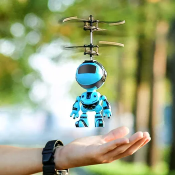 Ranka Skraidantis Robotas LED Mini Indukcijos Pakabos RC lėktuvai, Plaukiojantiems Žaislo Drone Elektroninių Orlaivių Pakabos Žaislai: RC Sraigtasparniai