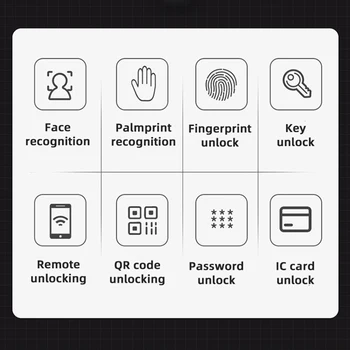 Obawa Veido atpažinimo biometrinių pirštų Atspaudų durų užraktas lock Delno pripažinimo užraktas pažangi skaitmeninės Home security lock