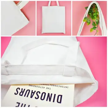 Helovinas Ragana spausdinimo Moterų pečių maišą Mados drobės Ponios nešti maišą Daugkartinio naudojimo pirkinių kelionių knyga rankoje krepšys logotipą