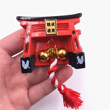 Šaldytuvas Magnetas Apdailos Japonija Inari Taisha Shrine Suvenyrų Animacinių Filmų Magnetinis Lipdukas 