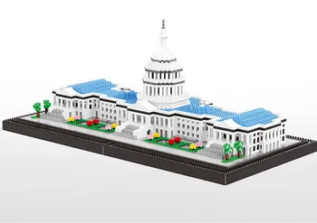 3100pcs Žinomas Namai Capitol modelis statybinių blokų montavimas žaislai suaugusių boy micro Studentų žaislą dovanų