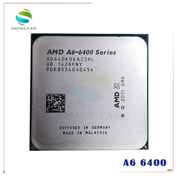 AMD A6 Series A6 6400 A6-6400 A6 6400K A6-6400K 3.9 Ghz 65W Dual-Core CPU Procesorius AD640KOKA23HL Socket FM2