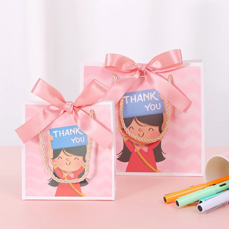 10vnt Įvykis Šalies Prekių Gimtadienio Dekoracijas Vaikai Dėkojame, krepšiai mokytojų diena animacinių filmų popieriniai dovanų maišeliai pritaikoma