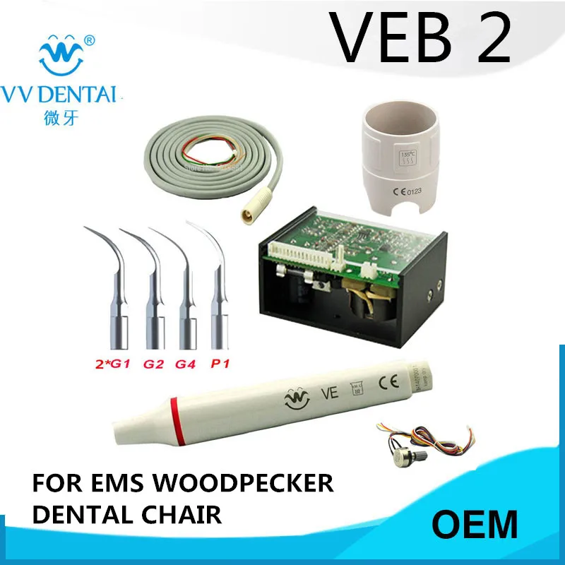 2 komplektai scaler pagrindinis blokas, nuimamus dantų handpiece už EMS, GENYS,BAOLAI,SKL dantų kėdė