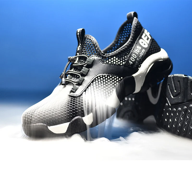 2020New vyrų Plieno Toe Darbo Saugos Batus, Lengvas, Kvėpuojantis Atspindintis Laisvalaikio Sneaker Kelią auskarų Moterų Apsauginiai batai
