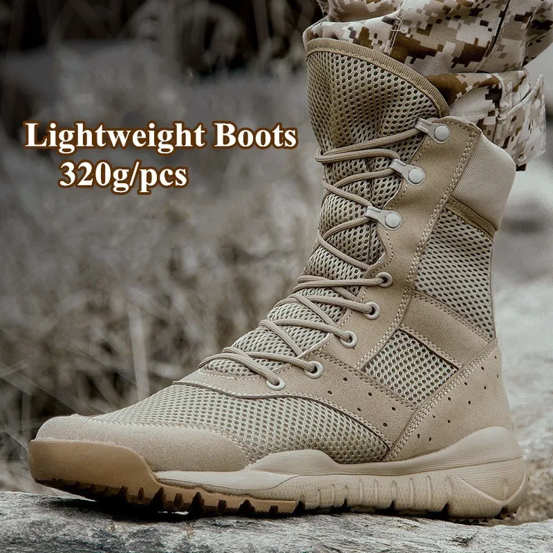 35-47 Dydžio Vyrai Moterys Ultrallight Lauko Laipiojimo Bateliai Taktinio Mokymo Armijos Batai Vasaros Kvėpuojantis Akių Pėsčiųjų Desert Boot
