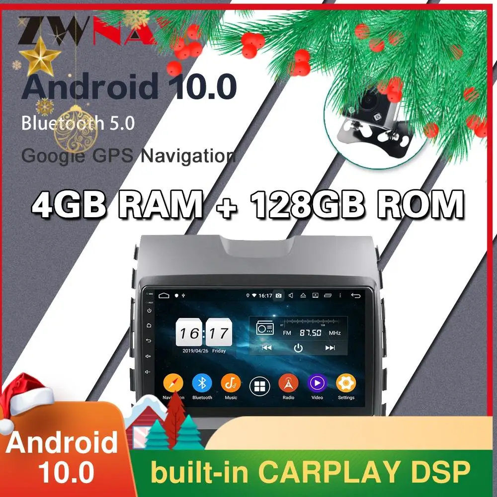 Android 10.0 4G 128G AUTOMOBILIŲ GPS DVD grotuvas, Ford Everest/Ranger 