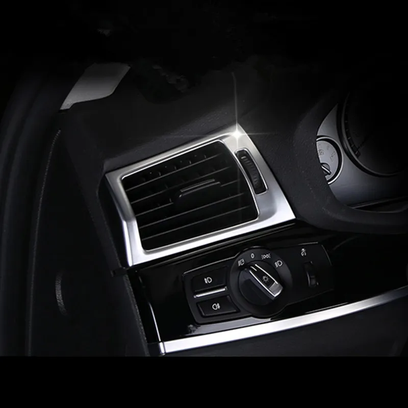 Anglies Pluošto Stiliaus Prietaisų skydelis Oro Išleidimo Rėmo Dangtis Apdaila BMW X3 F25 X4 F26 2012-17 Oro Kondicionierius, Ventiliatorius Apdailos Juostelės