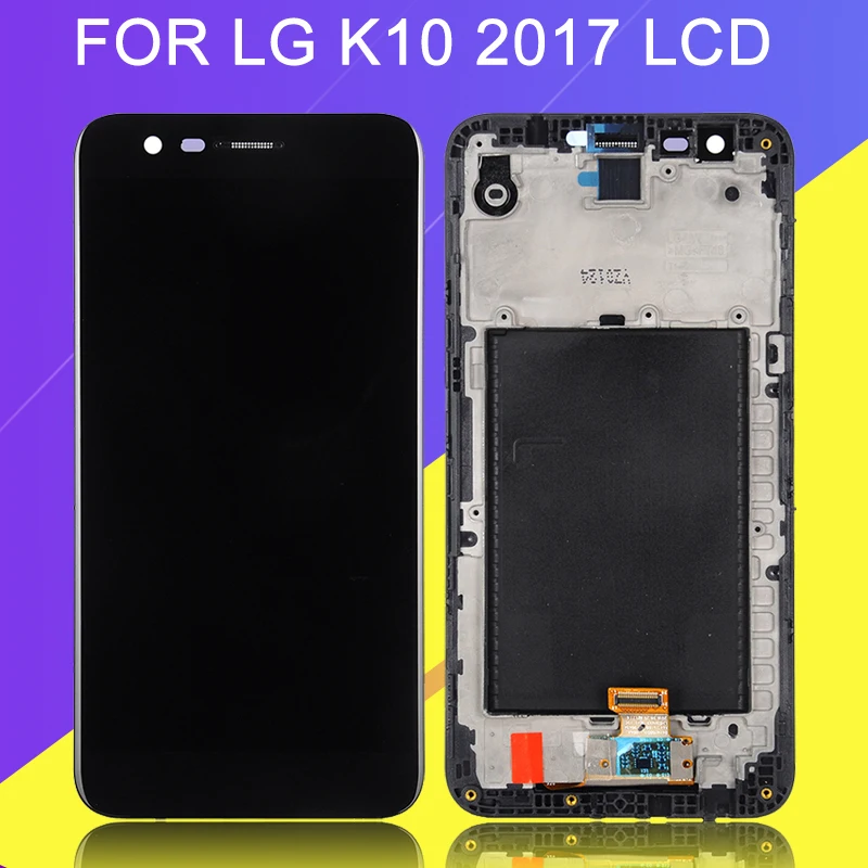 Catteny K10 2017 Lcd Pakeitimo LG M250 LCD M250N K20 K20 Plius VS501 Ekranas Jutiklinis Ekranas skaitmeninis keitiklis komplektuojami Su Rėmo