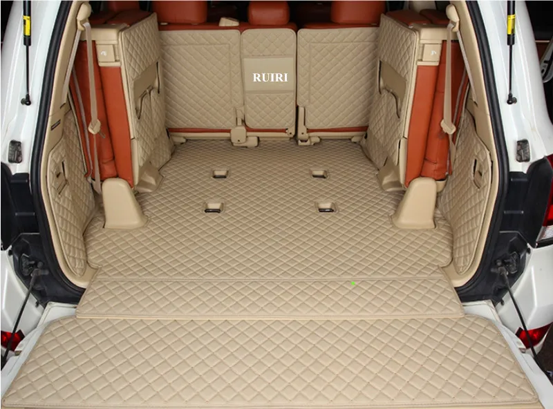 Geros kokybės! Pilnas komplektas automobilio bagažo skyriaus kilimėliai Lexus LX 570 7 sėdimos vietos 2020 vandeniui įkrovos kilimai linijinių krovinių kilimėliai LX570 2019-2007