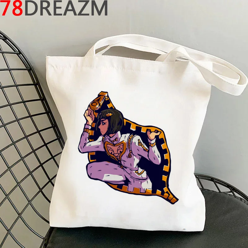 Jojo Keistų Nuotykių pirkinių krepšys canvas tote bakalėjos bolsas de tela bolsa maišelis audinio daugkartinio naudojimo užsakymą