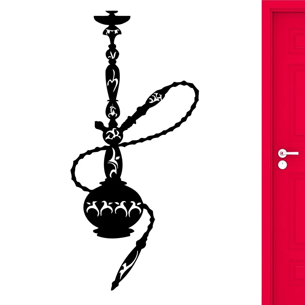 Kaljanas Lounge Siena Lipdukas Hamsa Kaljanas Rūkyti Rūkymas Musulmonų Arabų Sienos Lipdukai Kietas Kambarį Dekoro Priedai C600