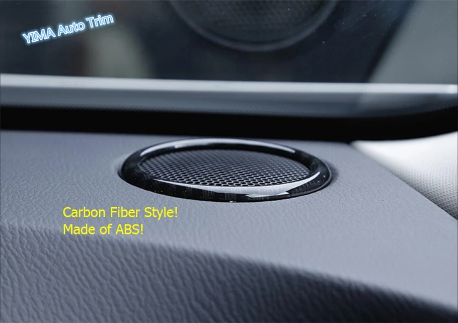 Lapetus Auto Optikos prietaisų Skydelio Stereo Garsiakalbis, Garso Garsiakalbio Rėmas Padengti Apdailos 2 Vnt Tinka Mazda CX-3 CX3 2016 - 2019 ABS