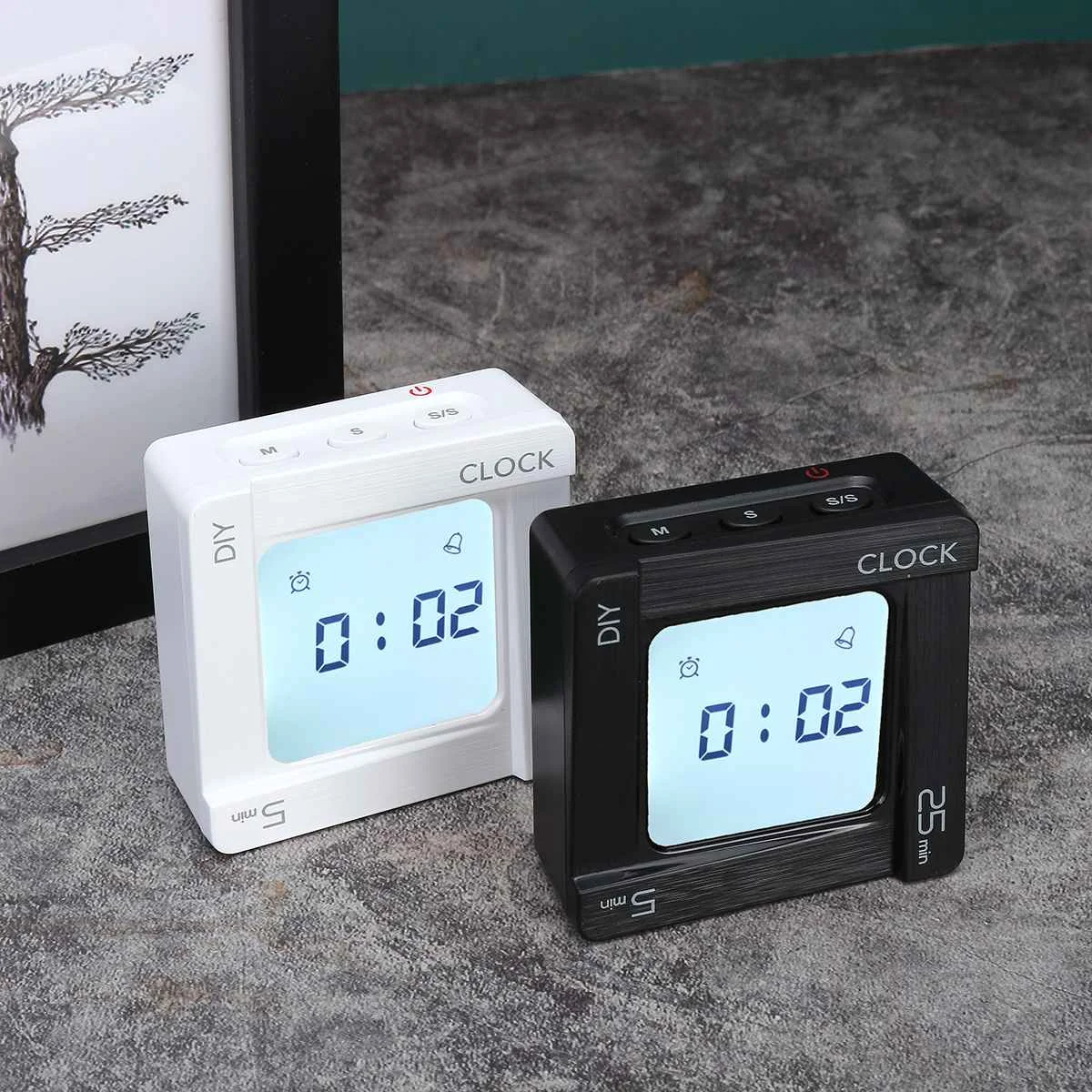 LED Laikrodis Skaitmeninis Apversti Vibracijos Priminimas Atgalinės atskaitos Laikmatis Atidėjimo Laikas Reguliuojamas Lovos Virtuvės Darbastalio Laikmatis Prekes