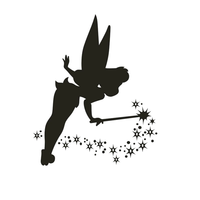 Magic Wand Tinkerbell Žvaigždė Automobilių Lipdukas Automobiliai, Motociklai, Eksterjero Aksesuarai, Apdailos Vinilo Decal,20cm*16.3 cm