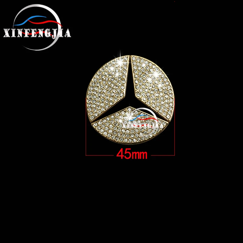 Mercedes-Benz CLA GLA A B C E ML, GL GLK Klasės Kristalų Stiliaus Vairas LOGO Dangtelio Apdaila