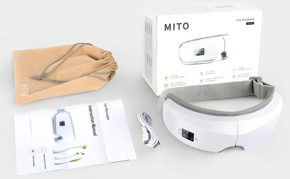 MITO LED Akių Massager Veidrodėliai Oro Slėgio Vibracijos Akių Massager 