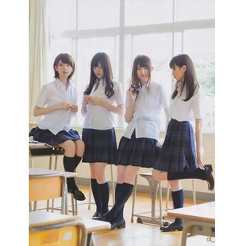 Moterų Jk Stačiatikių Vidurinės Mokyklos Uniformą Viršuje Studentų Merginos Harajuku Preppy Stilius Plius 
