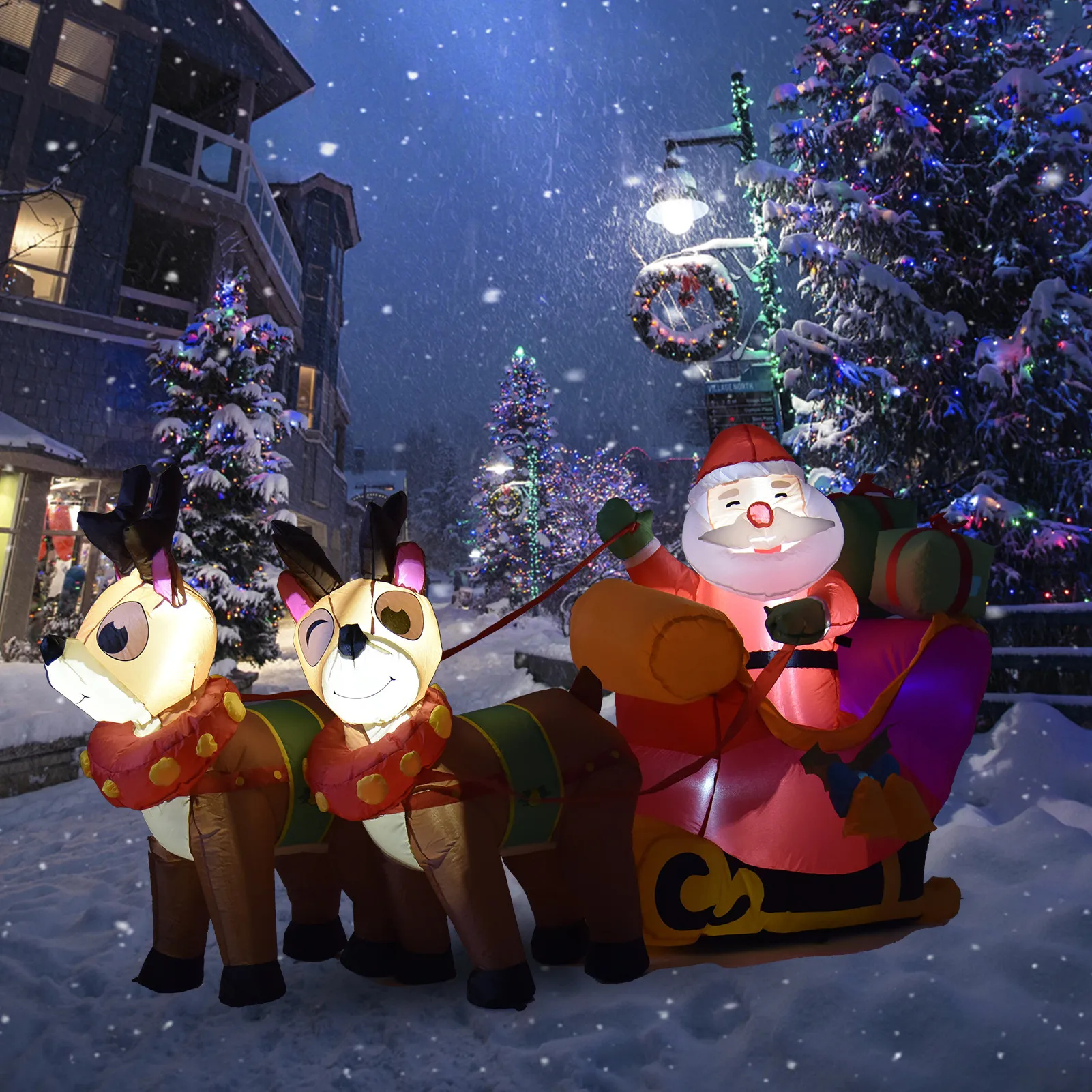 Multi-stiliaus Pripučiami Santa Claus Žaislas Lauke Dekoracija Namuose, Kieme Arch Ornamentu Naujųjų Metų Šaliai Dekoro Navidad Papuošalai