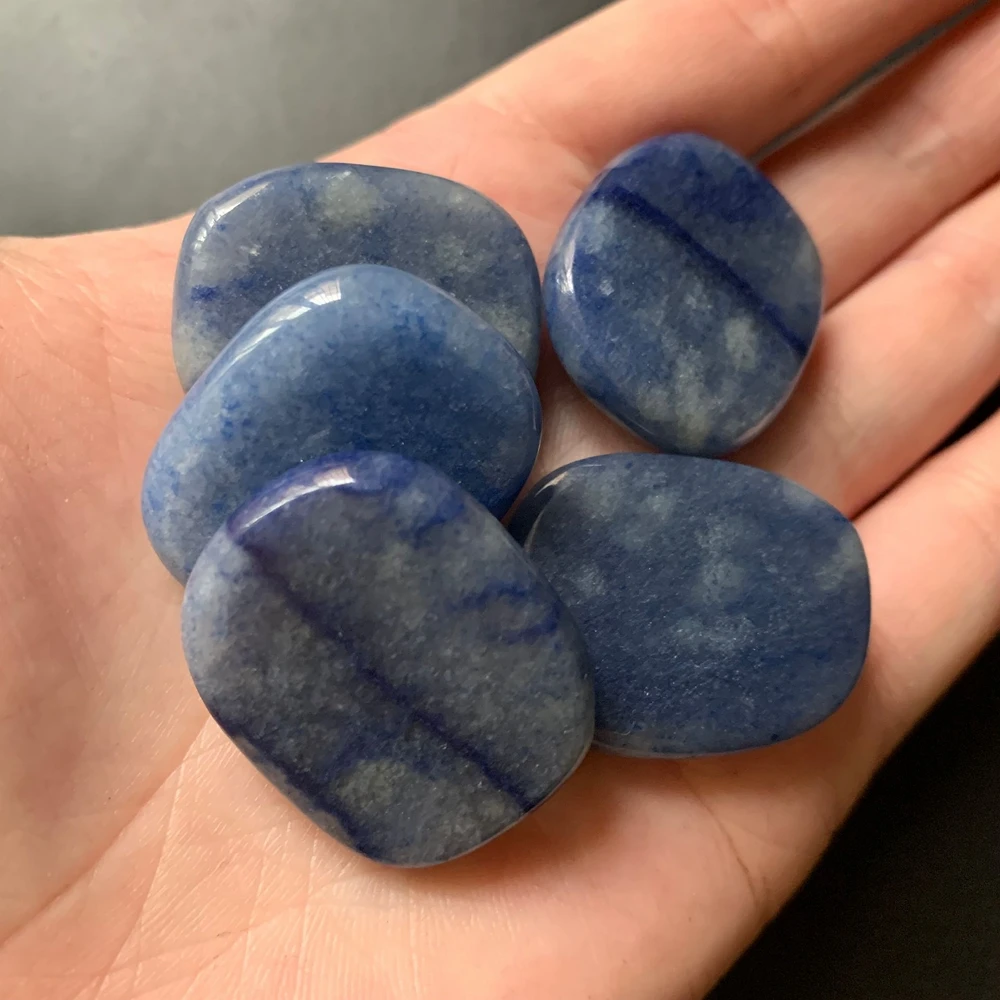 Mėlyna Aventurine Akmens Gydymo Dvasinio Crystal Palm Akmenų Rinkinys Palmstone Namo Kambaryje Biuro Stalo Dekoras