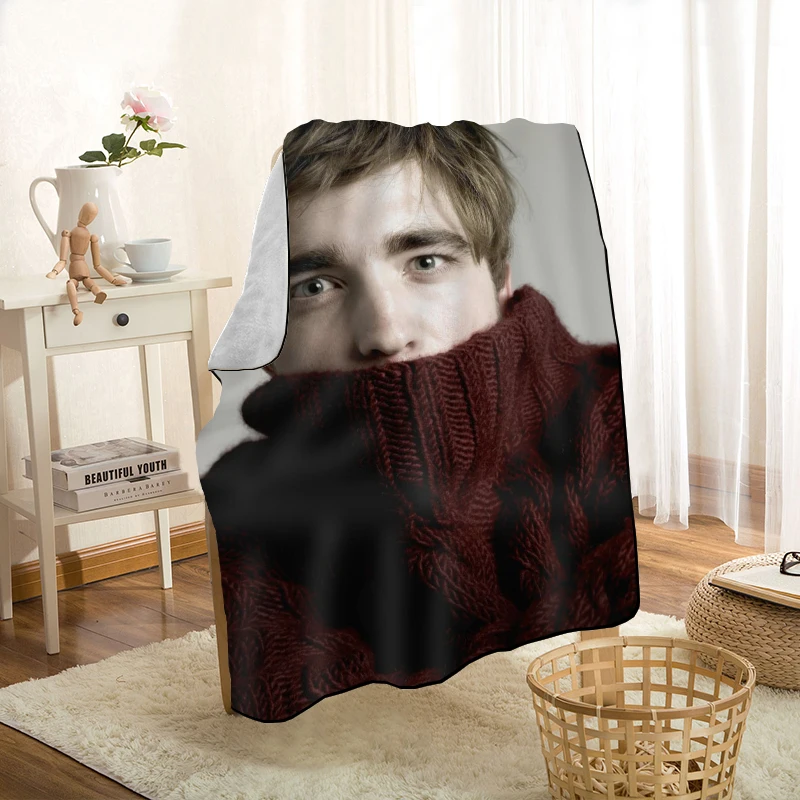 Naujas Robert Pattinson Mesti Antklodę Asmeninį Antklodės Ant Sofos/Lovos/Automobilių Portable 3D Antklodė Už Vaikas Namų Tekstilės 1208p