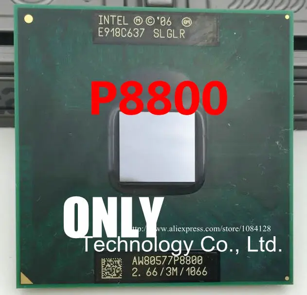 P8800 Intel Core2 Duo CPU P8800 (3M Cache, 2.66 GHz, 1066MHz FSB) nešiojamas socket 478 aukščiausios kokybės, nemokamas pristatymas