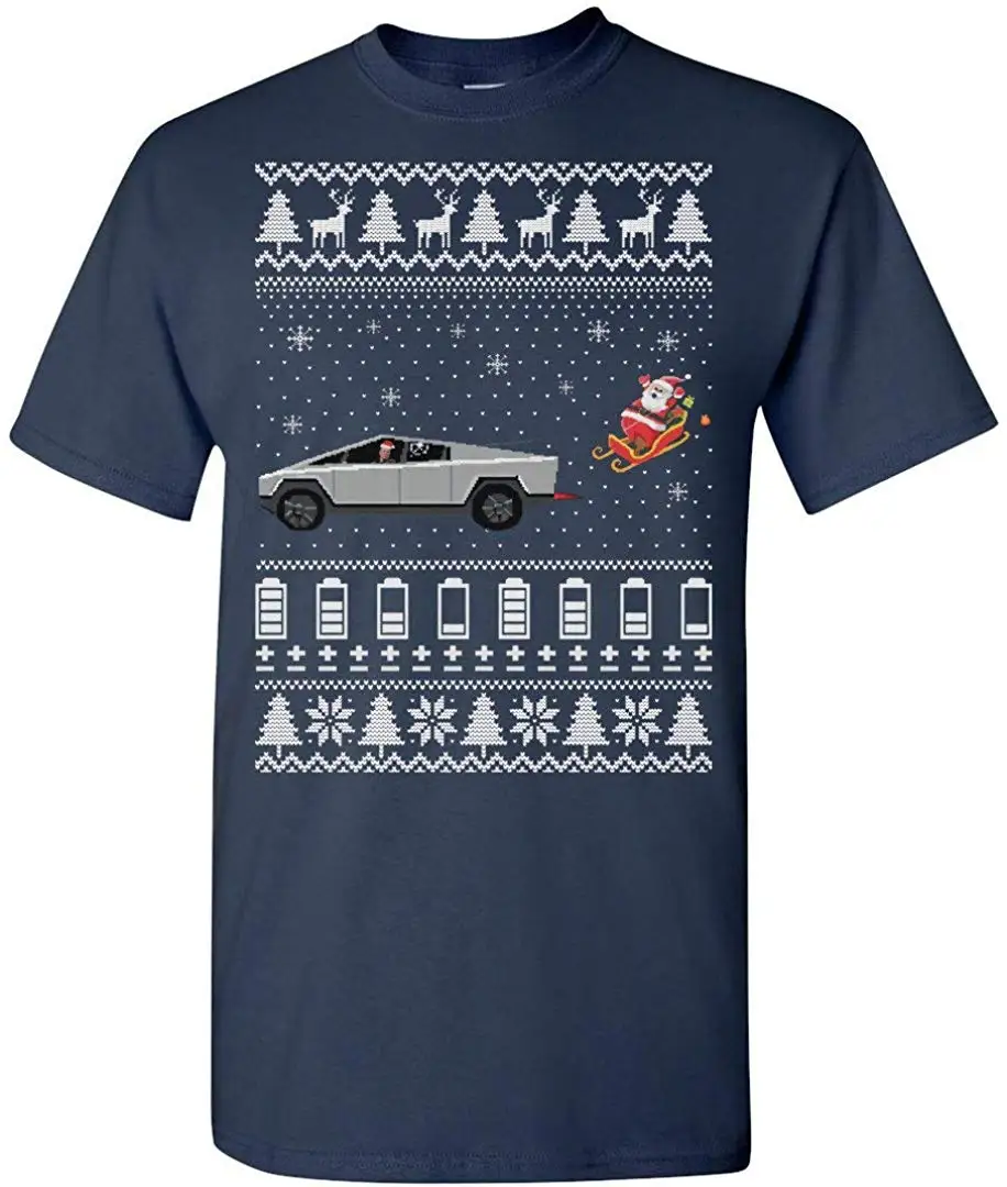 TES la Juokinga Bjaurusis Kalėdų-Cybertruck yra Pažeidžiamas Atostogų T-Shirt