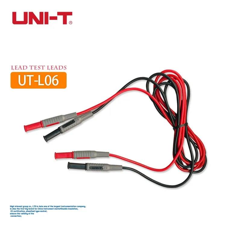 UNIT UT-L06 Multimetrai Priedai Bandymų Sukelti Multi-perjungti laidus 1000V 10A 1200mm Dviguba Izoliacija su Saugaus Ekranas