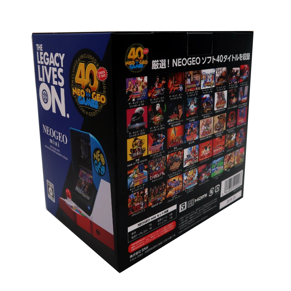 Už SNK NeoGeo Mini Žaidimų Konsolės 3.5 Colių Aracade Retro Rankinės Žaidimą su 40 Legendinis NEOGEO Pavadinimus SNK 40