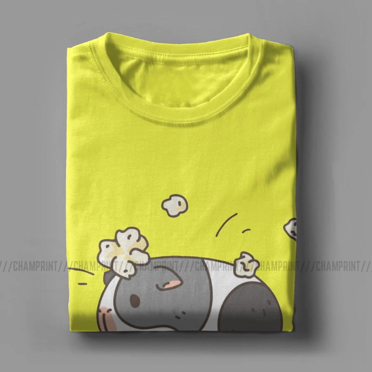 Vyriški T-Shirt kiaulyčių Modelis Popcorning Medvilnė Tee Trumpas Rankovės Mielas Gyvūnų Mylėtojas Gyvūnų Kawaii Purus Gyvūnėlių Marškinėliai 4XL 5XL