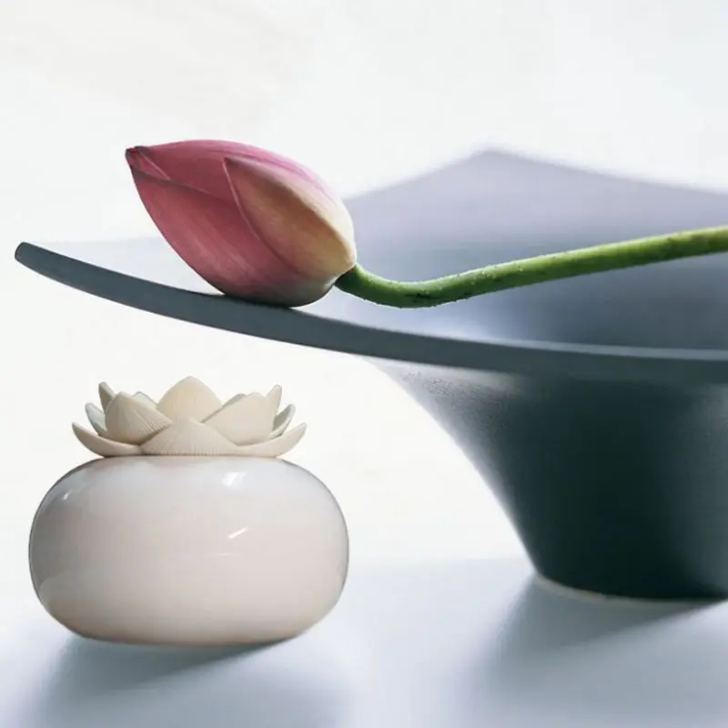 200Ml Keramikos Ultragarso Aromatas Drėkintuvai, Oro Difuzorius Paprastumo Lotus Valymo Purkštukai eterinis Aliejus Difuzoriaus