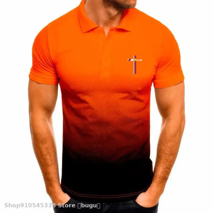 2020 Naujas Polo Shirt Mens Atsitiktinis Aukštos Kokybės Motociklas tinka bmw t-shirt Vyrai Viršūnes Drabužiai Vyrams 3D gradientas trumparankoviai