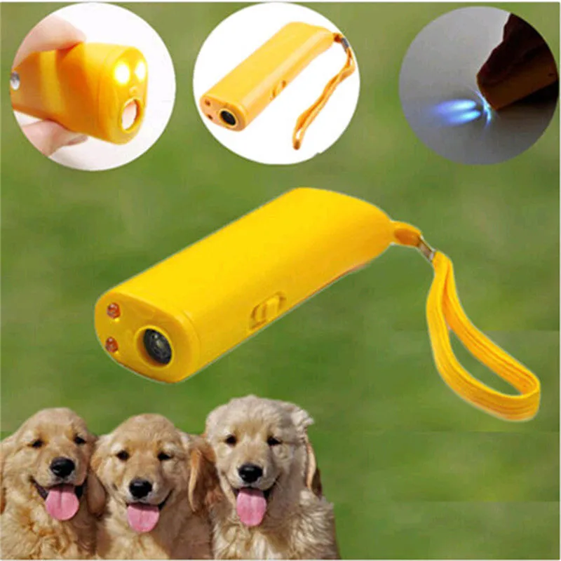 3 in 1 Dog Repeller Prietaiso LED Ultragarso, Šunų Mokymo, Repelentai Anti-loti Prietaiso su 