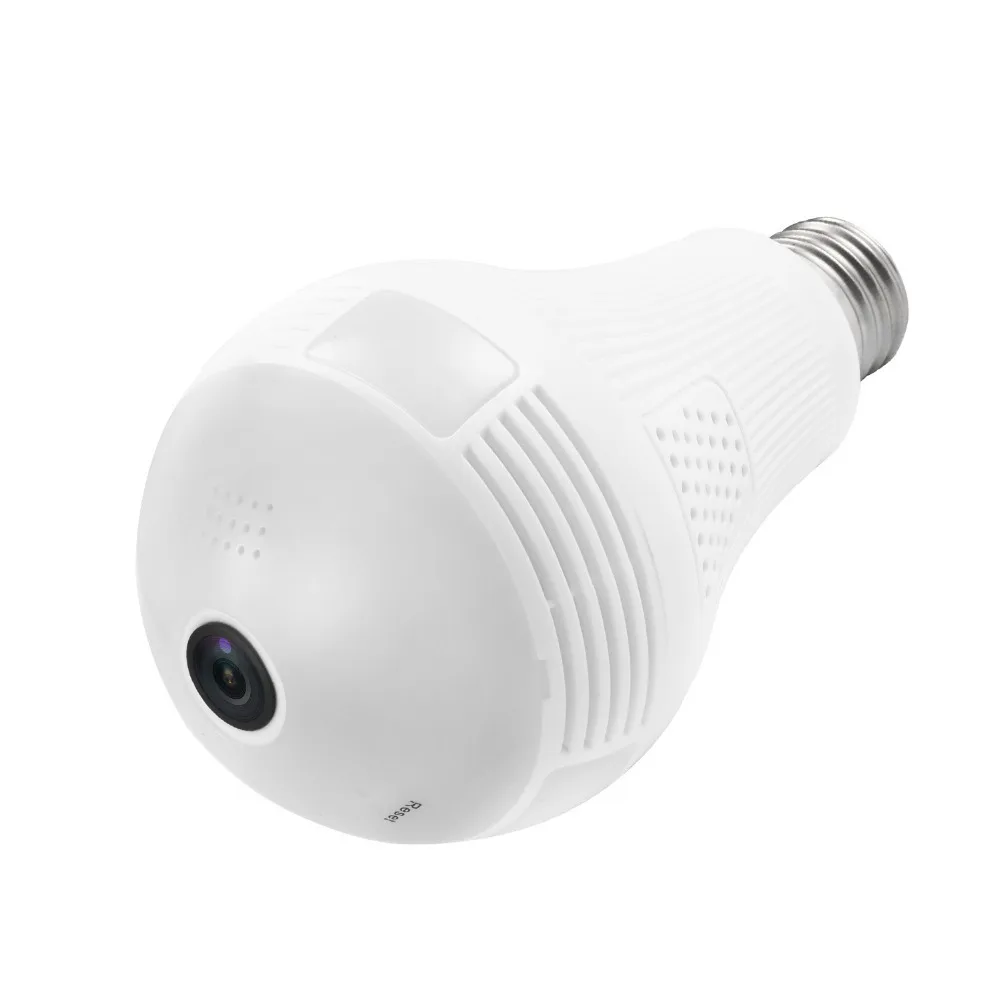 360 Laipsnių LED Šviesos 960P Belaidžio Panoraminis Namų Saugumo WiFi CCTV Fisheye Lemputė Lempos IP Kameros