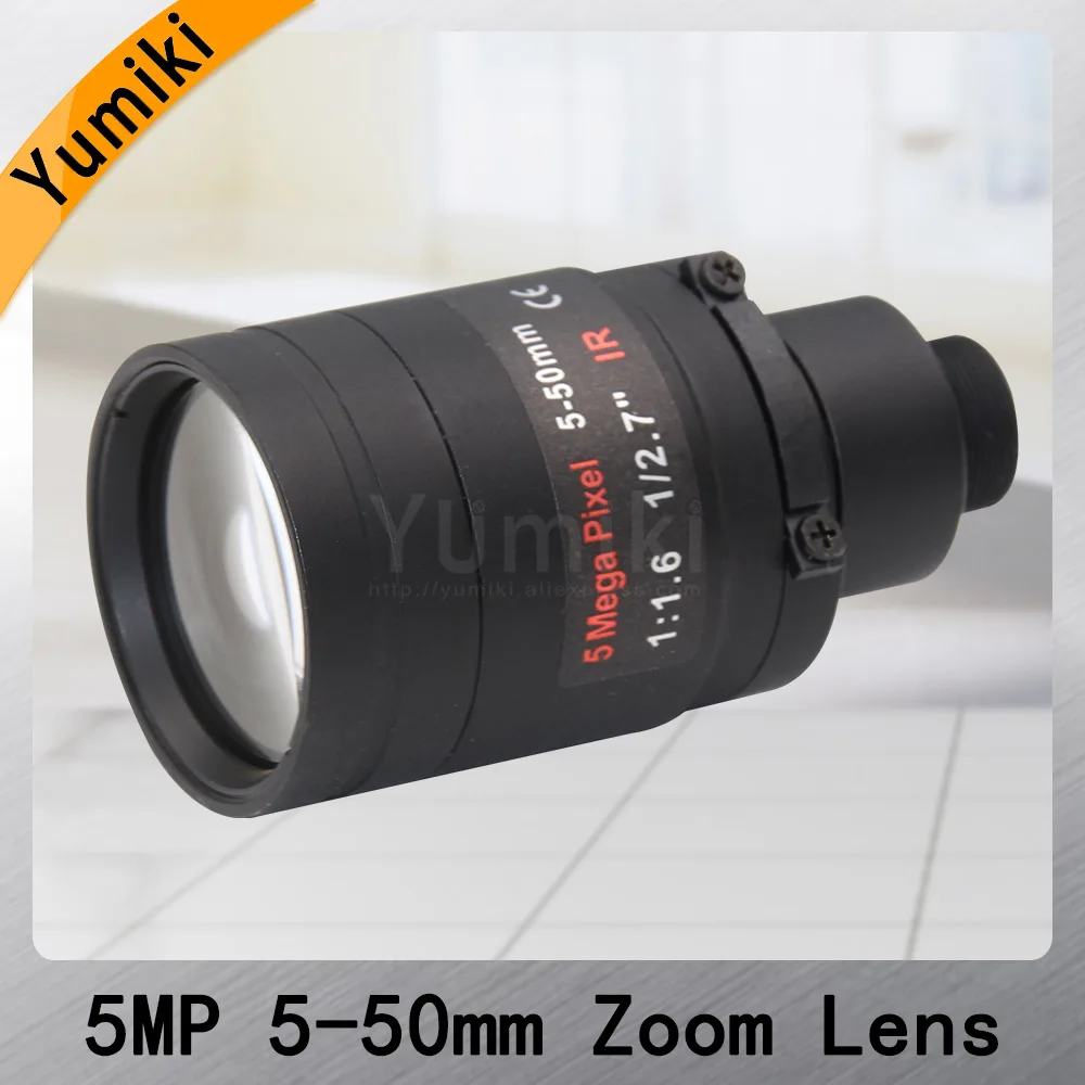 5Megapixel Varifocal M12 Mount Objektyvas Su ir SPINDULIŲ Filtras 5-50mm 1/2.7 colių Rankinio Fokusavimo ir Priartinimo Veiksmų Fotoaparato Ilgą Atstumą Peržiūrėti
