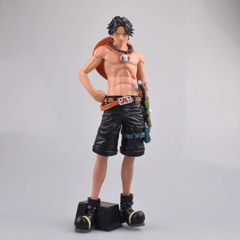 Anime One Piece Portgas D Ace PVC Veiksmų Skaičius, Kolekcionuojamos lėlės Modelio žaislas 28cm