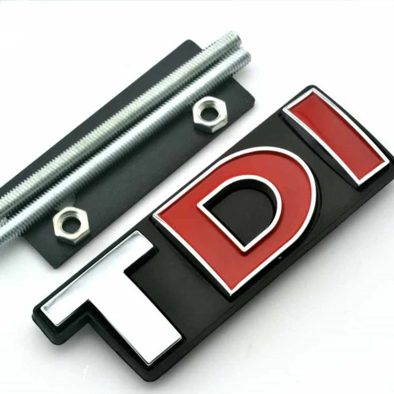 Automobilio Stilius TDI Logotipą, Automobilių Lipdukas Priekinės Grotelės Logotipas Ženklelis Decal Volkswagen Touran Lavida Sagitar Scirocco Jetta Bora