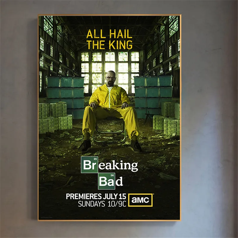 Breaking Bad TV Serialas Sienos Nuotraukas Kambarį Menas Spausdinti Tapyba, Plakatas Namų Puošybai Kavinė Baras Sienų Dekoras Didmeninės