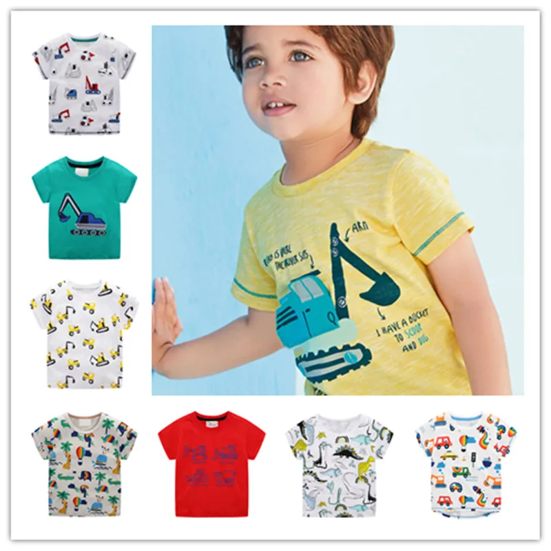 Didmeninės Kūdikių berniukų Marškinėliai Vaikams Drabužių trumpomis Rankovėmis Animacinių filmų T-Shirt Kūdikių berniukų Viršūnes Tees Bamblys berniukams, vaikų Drabužiai