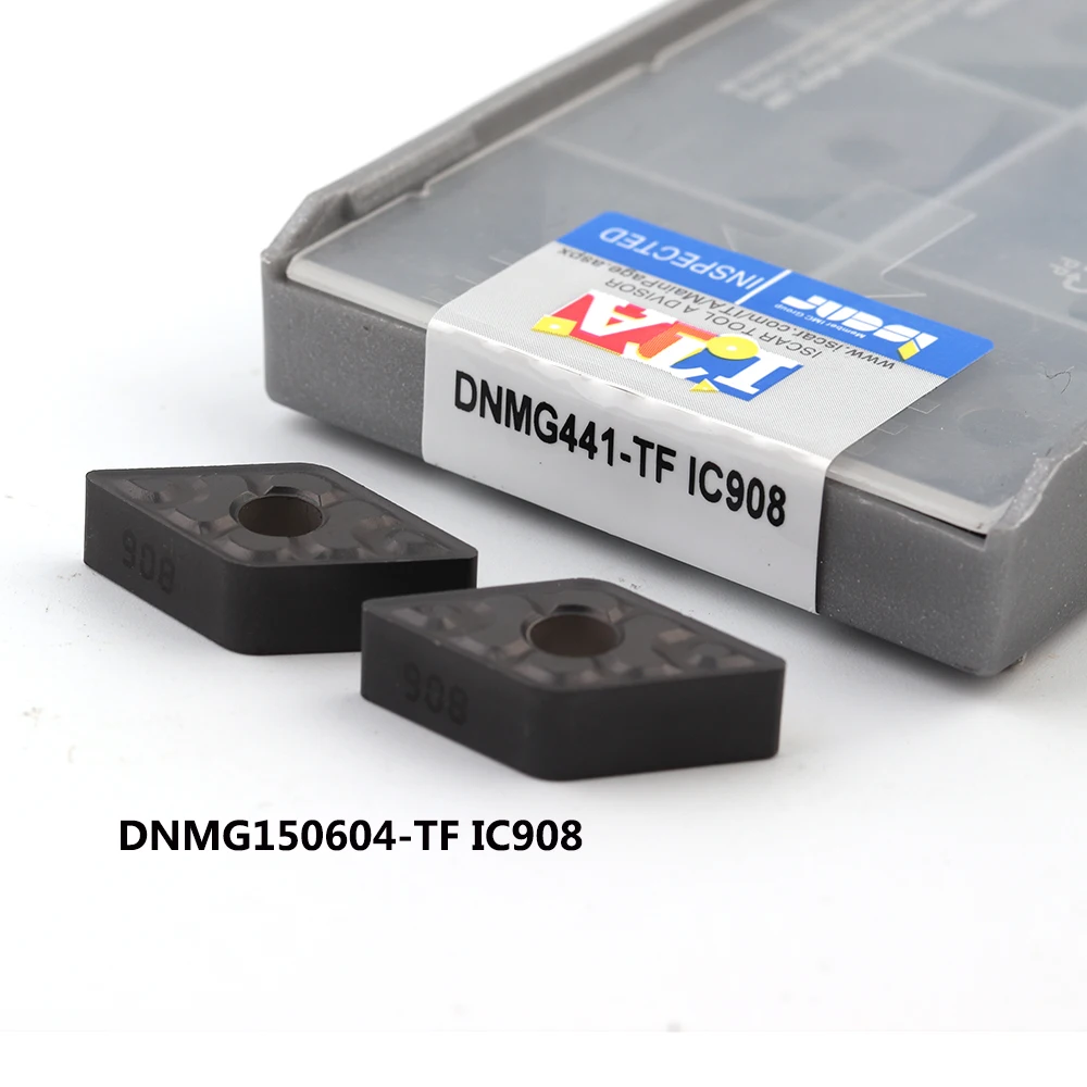 DNMG150608 DNMG150408 DNMG150604 DNMG150404 TF IC907 IC908 Iscar Karbido įterpti CNC tekinimo įrankiai, staklės, metalo pjovimo įrankis