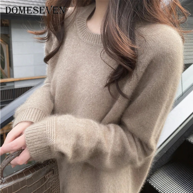 Elegantiškos 2020 m. Rudens Žiemos moteriški Megztiniai Puloveriai Šiltas Minimalistinio korėjos Negabaritinių Mados Kieta Panele Minkštas Harajuku Džemperiai