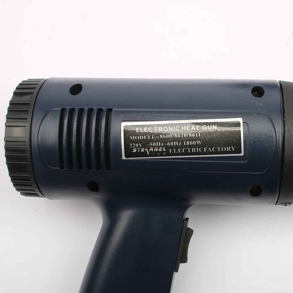 Elektros Šilumos Gun Hot Air Gun 1800W Dvigubos Temperatūros Metalo Antgalis Reguliuojamas Elektros Įrankiai, Žalia Juoda Žalia