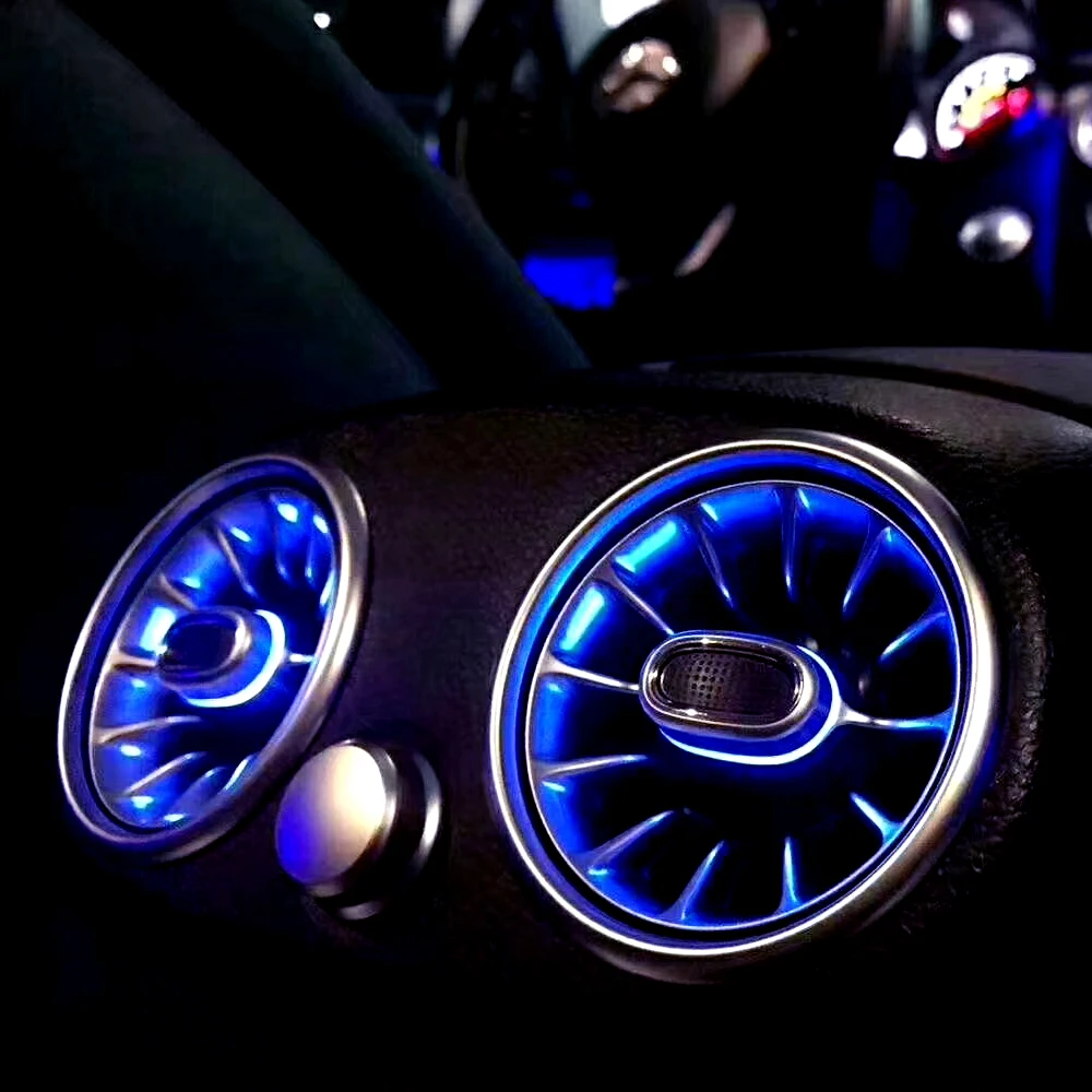 Galinės Oro Kondicionavimo sistema Turbina Lizdo Žibintas, Skirtas Mercedes Benz W213 E Klasės 64 Spalvų Automobilio Galinės Ventiliacijos Angoje Aplinkos Šviesos LED Lempos