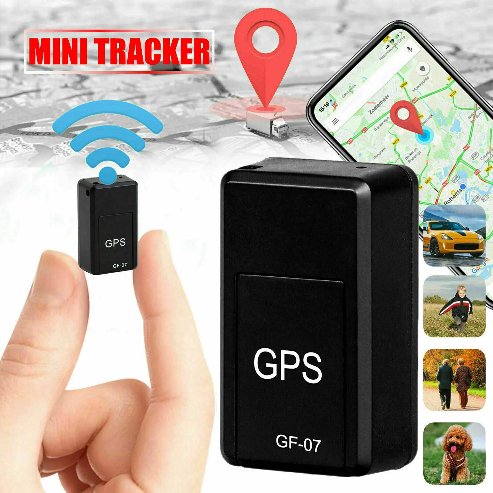 Gps Švyturys Automobilių Magnetiniai Mini GPS Locator Įrašymo Pasaulio Vietą DeviceSOS Sekimo Prietaisas, Diktofonas