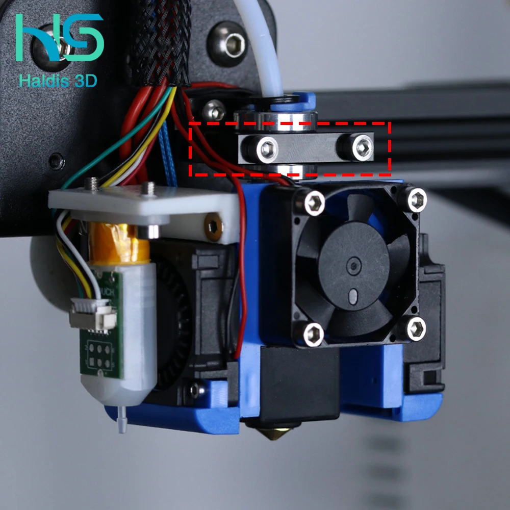 Haldis 3D V6 Hotend Išvyniojamų Ekstruderiu yra E3d V6 vulkanas 3D spausdintuvas asamblėjos pagrindinio bloko Ender3 serijos ilgalaikio aliuminio dalys