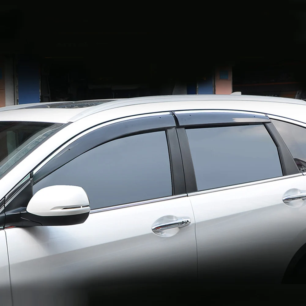 HONDA CRV 4-osios Kartos 2012-2016 Automobilio Langą Saulės, Lietaus Atspalvį Skydeliai Shield Pastogę Raštas Padengti Apdaila Rėmo Lipdukas