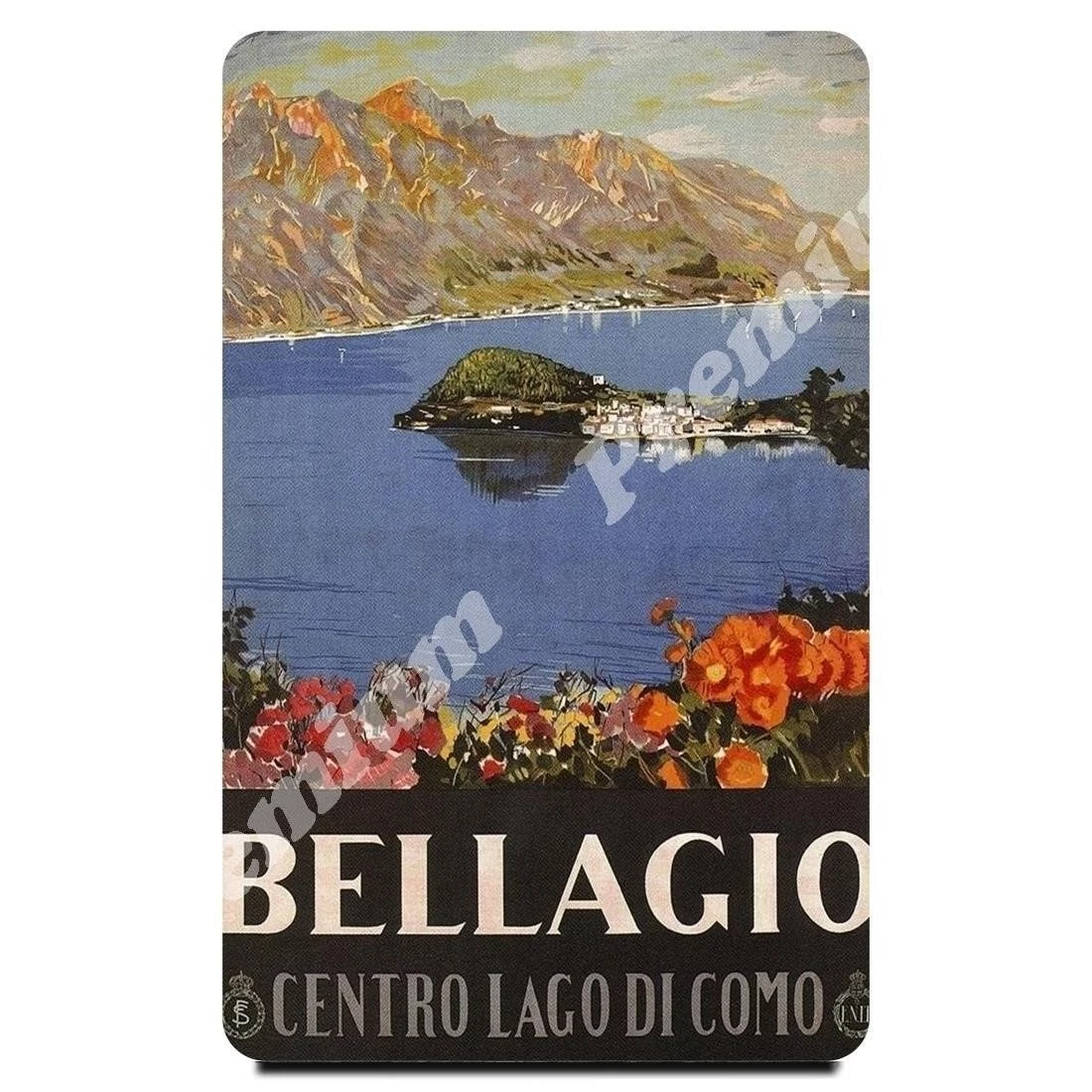 Italija suvenyrų magnetas derliaus turizmo plakatas